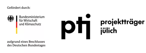 Logo "BMWI" und Logo "Projektträger Jülich"